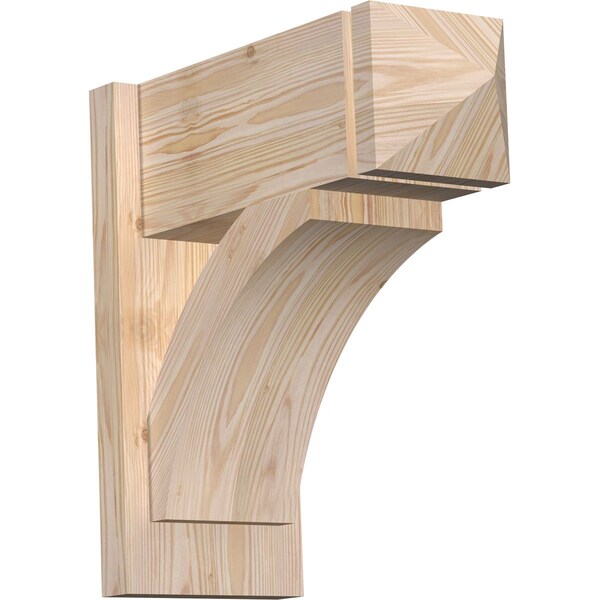 Ekena Millwork Thorton Smooth Arts and Crafts Outlooker, Douglas Fir, 7 1/2"W x 18"D x 18"H OUT08X18X18THR03SDF - main